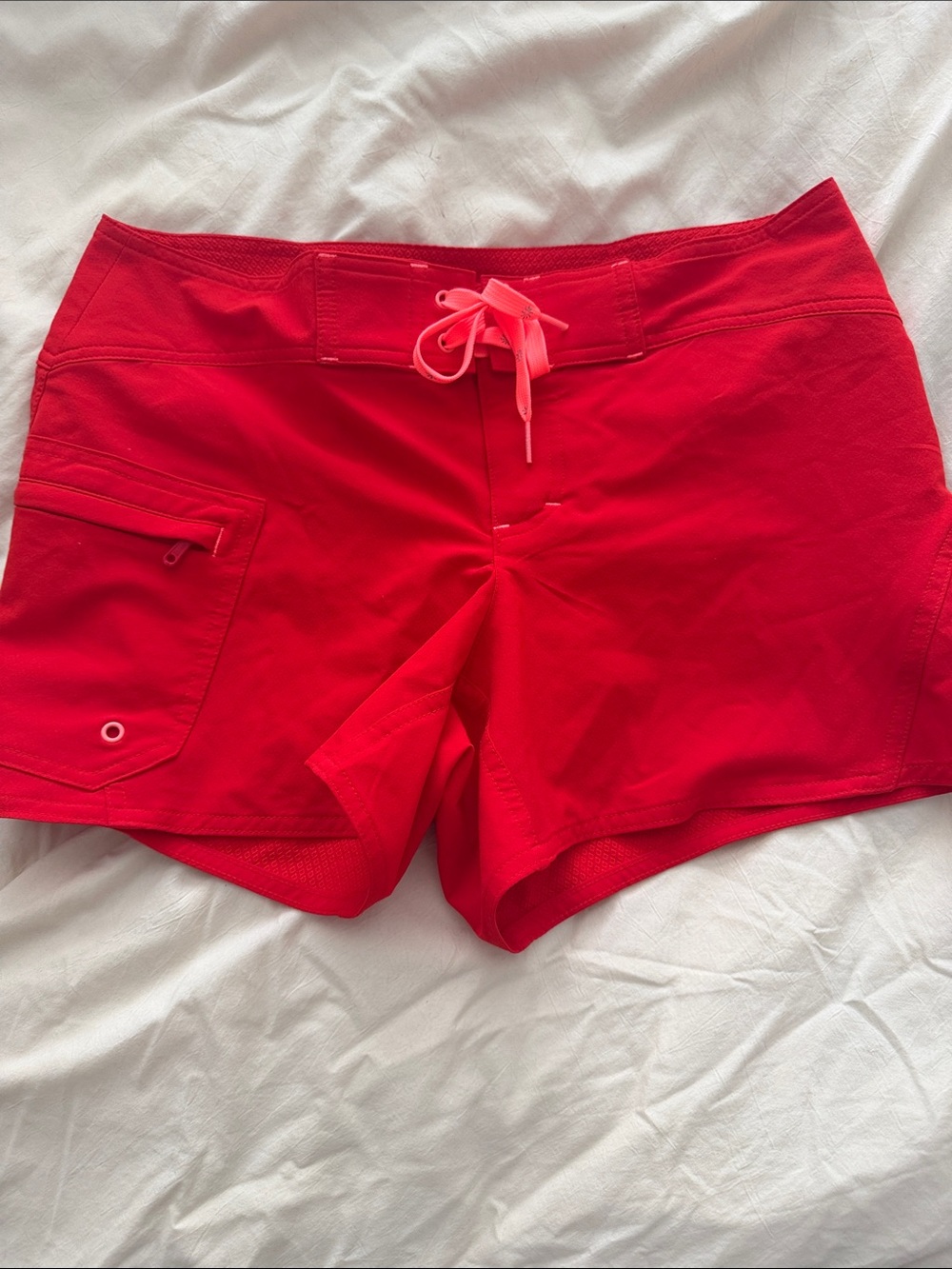 Red athleta shorts size 4